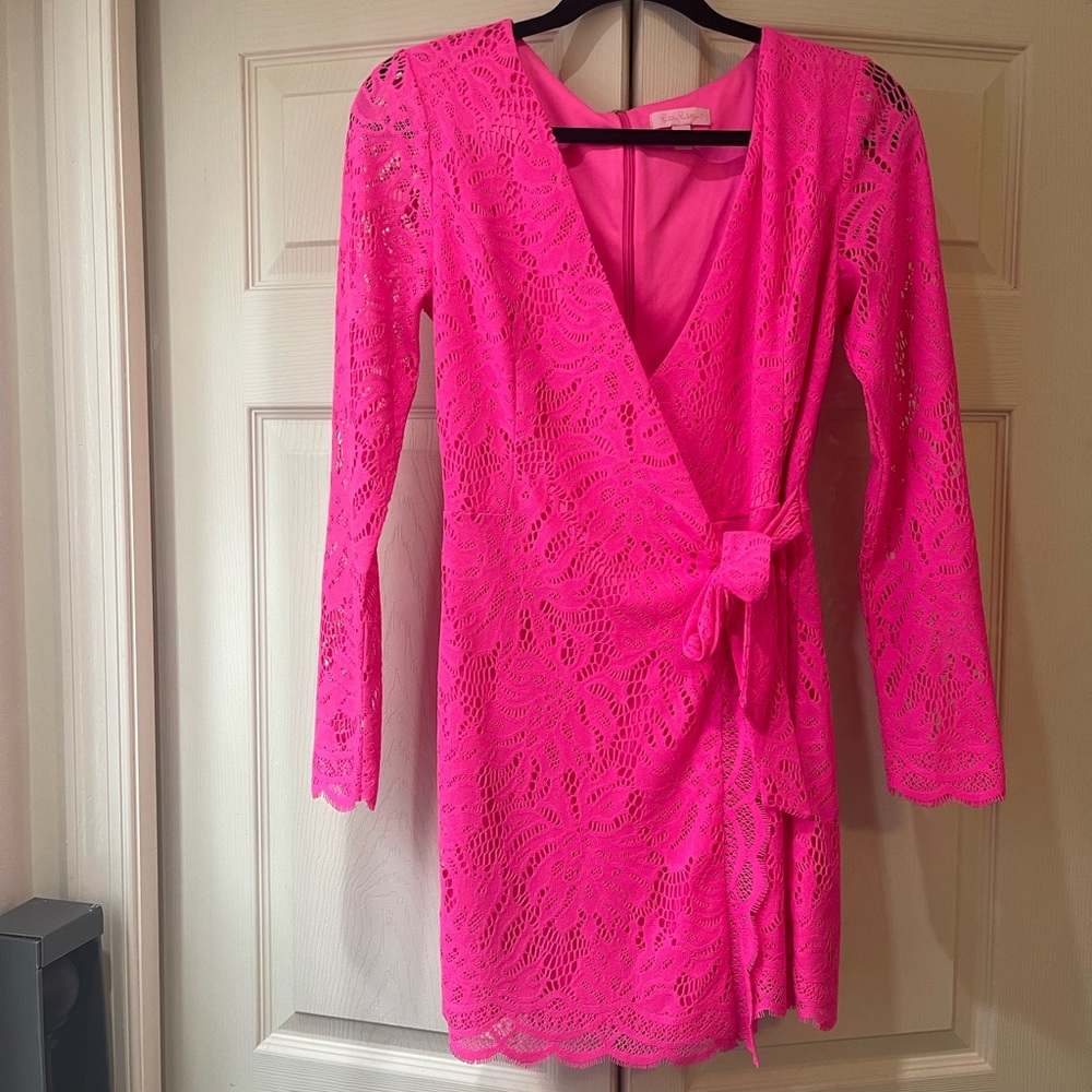 Lilly Pulitzer lace wrap romper